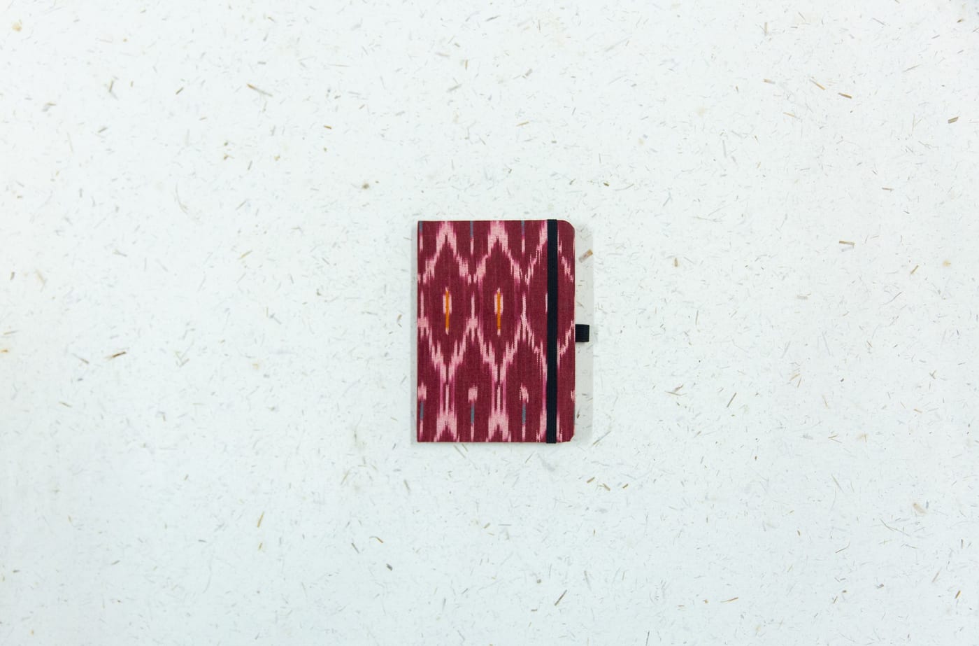 Burgundy Bloom — Ikat notebook