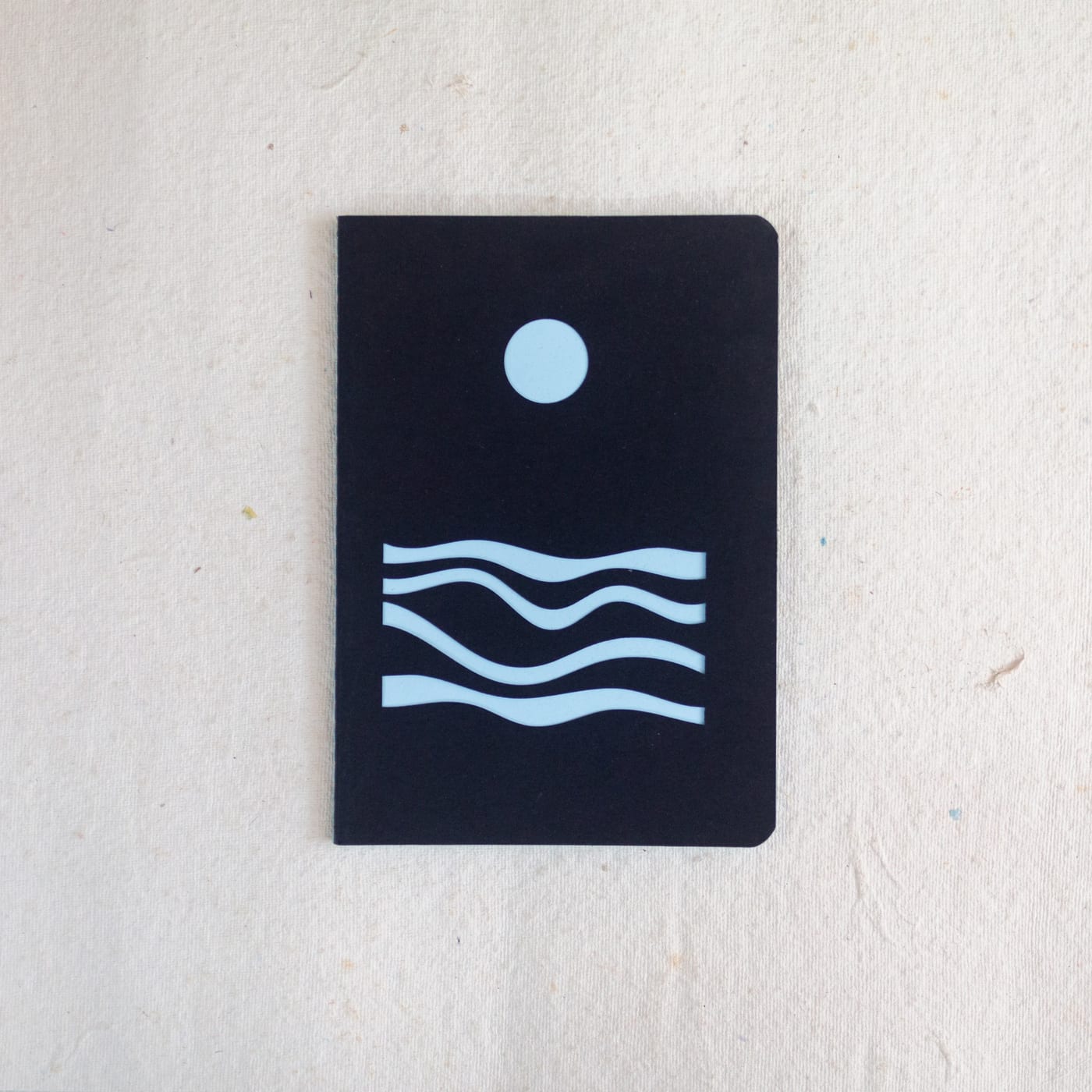 Moon Waves — Laser Cut notebook